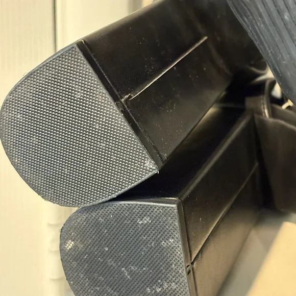 Dream Pair Ankle Strap High Chunky Block Heel Platform Pump Shoes Size 8.5 Black - Picture 10 of 12